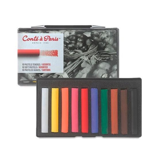 Imagem de Estojo Giz Pastel Seco com 10 Cores Conte à Paris 50211