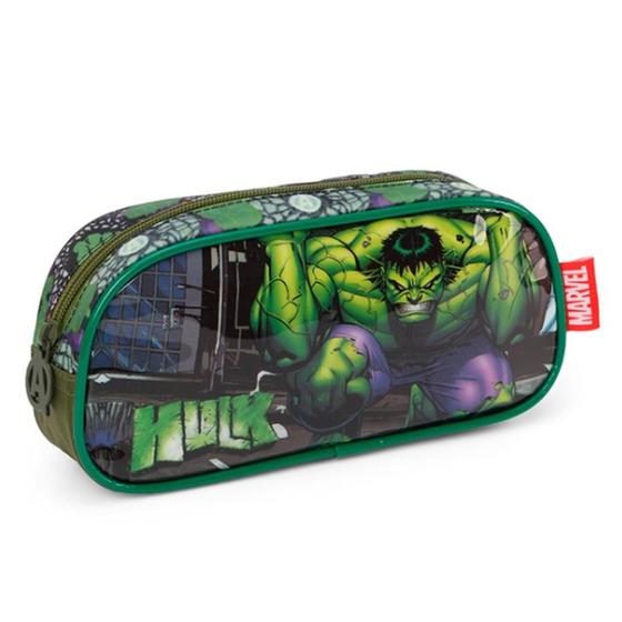 Imagem de Estojo Hulk Marvel Escolar Preto - Luxcel