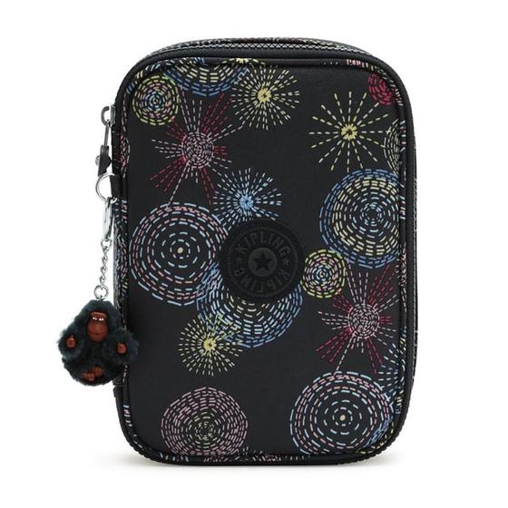 Imagem de Estojo Kipling 100 Pens Homemade Stars Preto