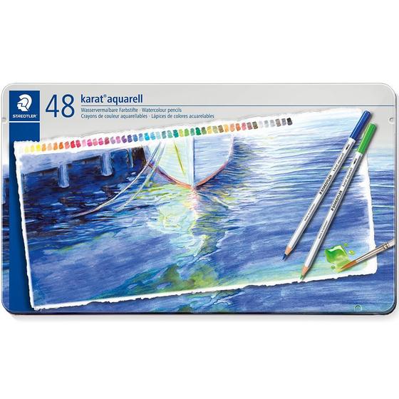 Imagem de Estojo Lápis Aquarelavel Karat 48 Cores Staedtler Aquarell 125 M48 11