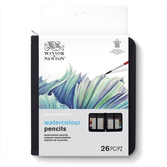 Imagem de Estojo Lápis Aquarelável Studio Collection Winsor & Newton 26 Peças