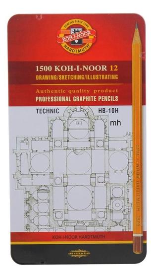 Imagem de Estojo Lapis Hardtmuth 1502 Tecnico C/12 Koh-i-noor