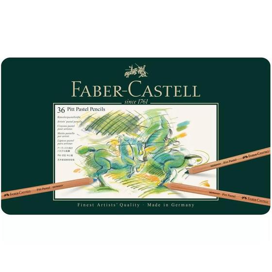 Imagem de Estojo Lapis Pastel Pitt 112136 com 36 Cor Faber Castell
