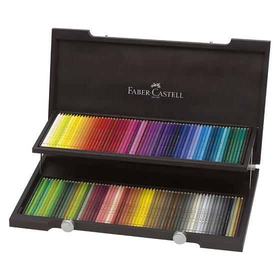 Imagem de Estojo Madeira Faber Castell Lápis Polychromos 120 Cores