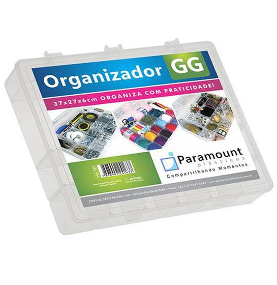 Imagem de Estojo organizador de plastico retangular com 20 divisorias gg 37x27x6cm - PARAMOUNT