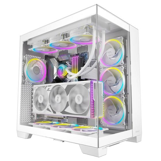 Imagem de Estojo para PC Antec C8 ARGB E-ATX branco de torre completa com radiador de 360 mm