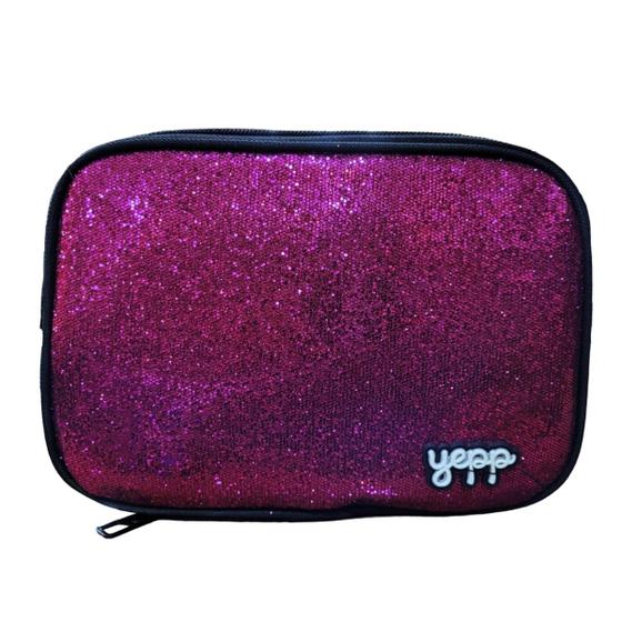 Imagem de Estojo Retangular Feminino Glitter Yepp MB13064-E