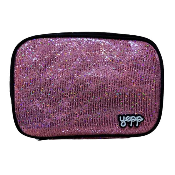 Imagem de Estojo Retangular Feminino Glitter Yepp MB13064-E