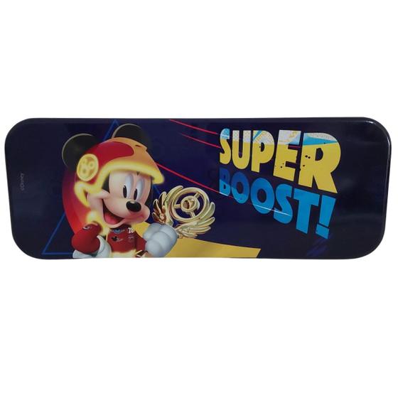 Imagem de Estojo Simples Escolar Infantil Lata Mickey Super Boost