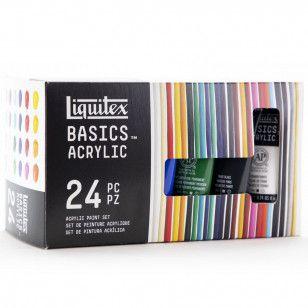 Imagem de Estojo Tinta Acrílica Liquitex Basics 22ml 24 Cores