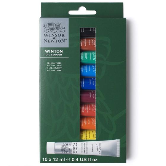 Imagem de Estojo Tinta Óleo Winton 12ml 10 Cores Winsor & Newton
