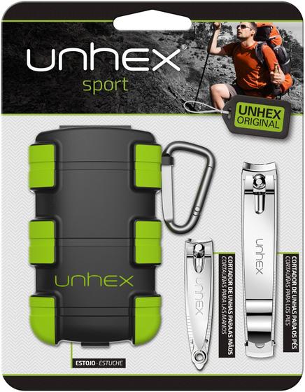 Imagem de Estojo Unhex Sport 01 - Cortadores mãos e pés - Verde Limão