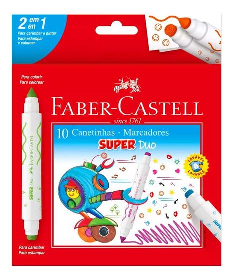 Imagem de Estojointa Canetinhas 2 Pontas Super Duo Faber Castell