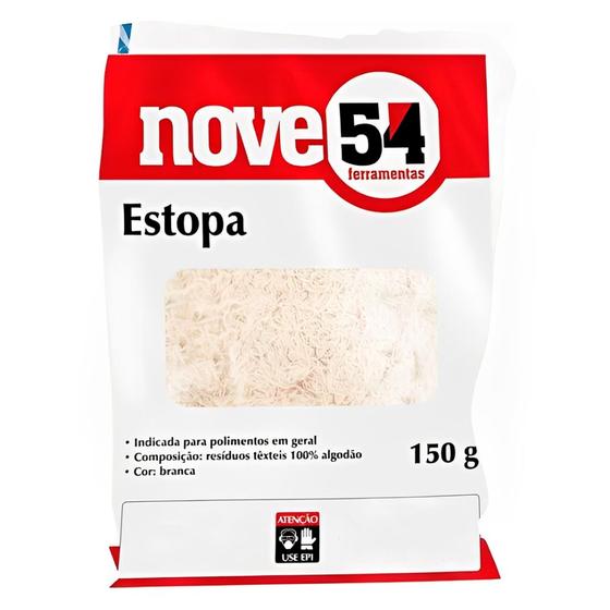 Imagem de Estopa Branca Para Polimento 150g - Nove54