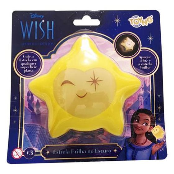 Imagem de Estrela brilha no escuro Wish Poder dos Desejos Disney TOYNG