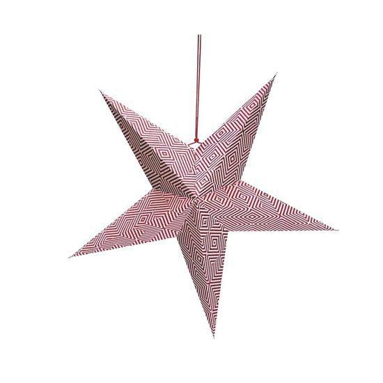 Estrela de 5 Pontas Decorada Vermelho 35cm (Origami) - Cromus - Estrela de  Natal - Magazine Luiza