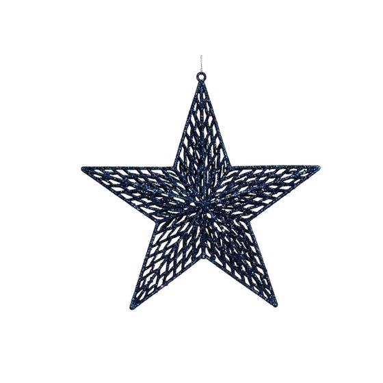 Imagem de Estrela de Natal Decorativa 25cm Pendente para Árvore de Natal