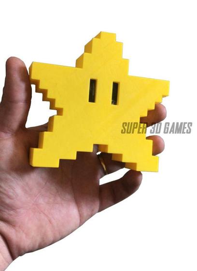 Imagem de Estrela do Super Mario - Natal - Presente Gamer - Super 3D