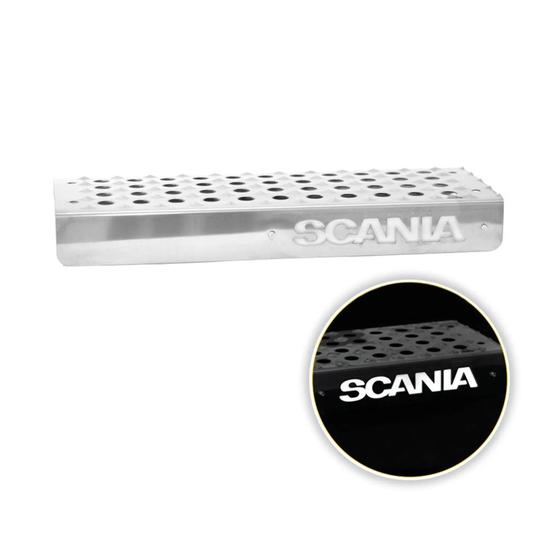 Imagem de Estribo Bateria Para Scania NTG Espelhado Com Led Branco