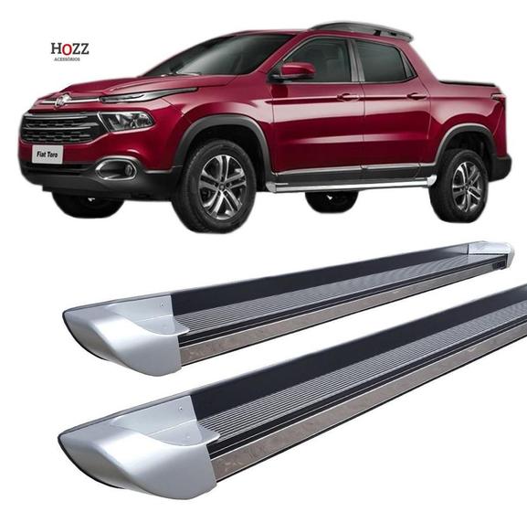 Imagem de Estribo Fiat Toro Personalizado Alumínio Prata