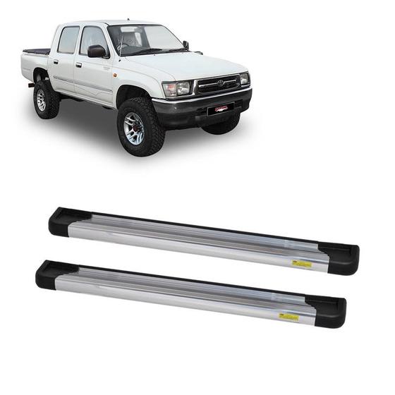 Imagem de Estribo Hilux 2001 2002 2003 2004 Alumínio Cabine Dupla