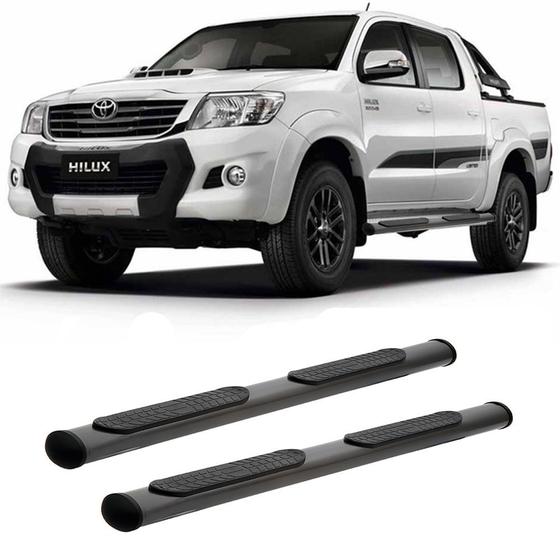 Imagem de Estribo Hilux 2006 2007 2008 2009 A 2015 Cabine Dupla Preto