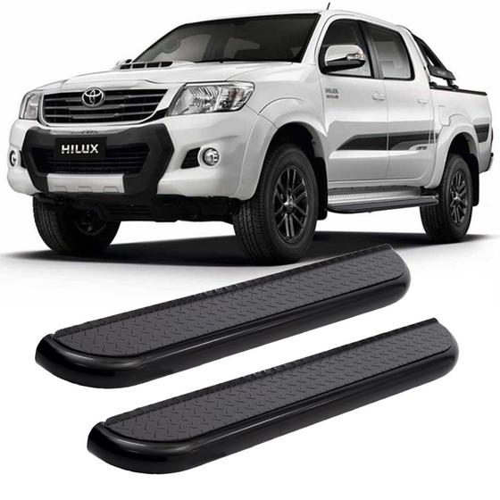 Imagem de Estribo Hilux 2006 A 2015 Cabine Dupla Preto