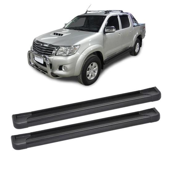 Imagem de Estribo Hilux 2010 2011 2012 2013 2014 2015 CD Preto