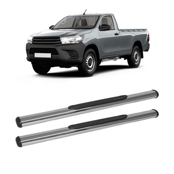 Imagem de Estribo Hilux 2016 a 2020 Cabine Simples Cromado