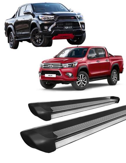 Imagem de Estribo Hilux 2016 a 2020 Personalizado Preto Fosco C D
