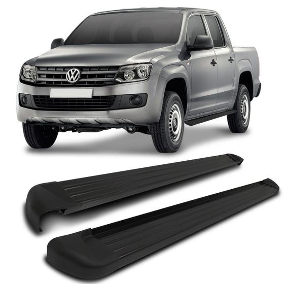 Estribo Lateral Amarok 2010 a 2022 Cabine Dupla Preto Track Menor preço em Estribo Lateral Amarok 2010 a 2022 Cabine Dupla Preto Track