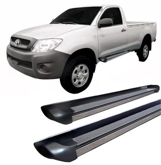 Imagem de Estribo lateral Hilux 2005 a 2015 personalizado Preto C S