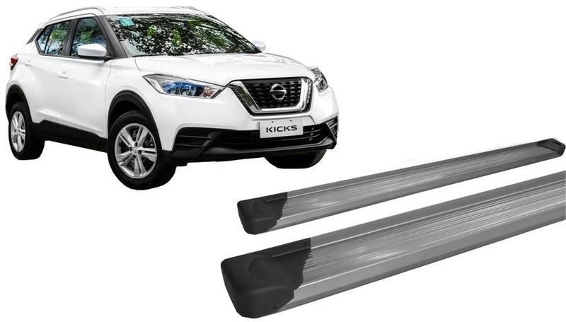 Imagem de Estribo Nissan Kicks Plataforma De Aluminio Prata