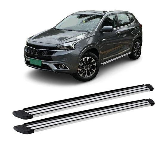 Imagem de Estribo Tiggo 7 2019 2020 2021 2022 Anodizado Aluminio Slim