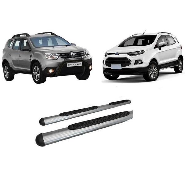 Imagem de Estribo Tubolar Oval Grafite Renault Duster E Ford Ecosport