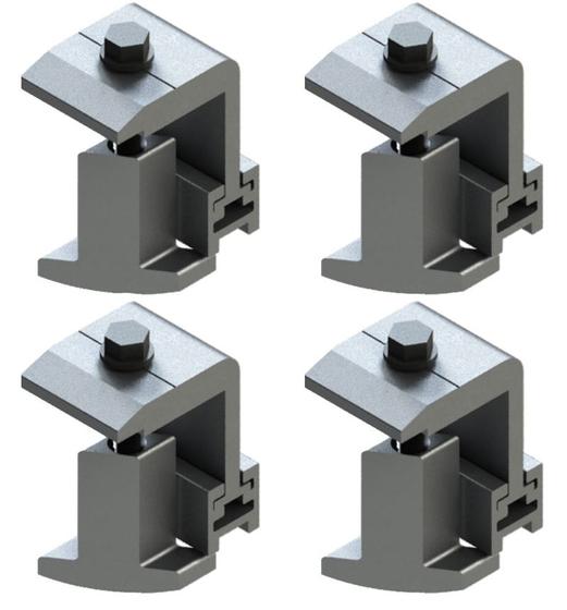 Imagem de Estrutura Solar Cj4 grampter smart End-clamp Final Smart Com 4 Und - Tiger
