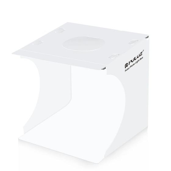 Imagem de Estúdio Fotográfico Portátil 23cm LED Light Box Dobrável Profissional USB Fundo Duplo