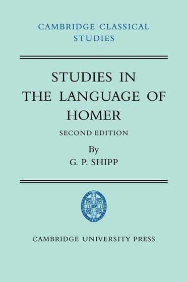 Imagem de Estudos de livros na linguagem de Homer Cambridge Classical