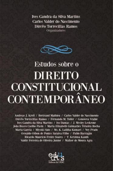 Imagem de Estudos sobre o direito constitucional contemporâneo - EDITUS