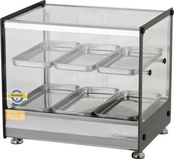 Imagem de Estufa De Salgados Dupla 6 Bandejas Inox Marchesoni 127v