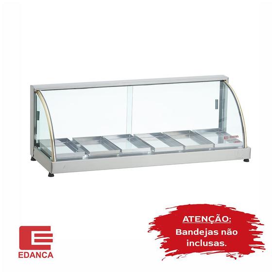 Estufa Edanca Salgados Vitrine Curva Ouro Eo6 - Gelo X Menor preço em Estufa Edanca Salgados Vitrine Curva Ouro Eo6 - Gelo X