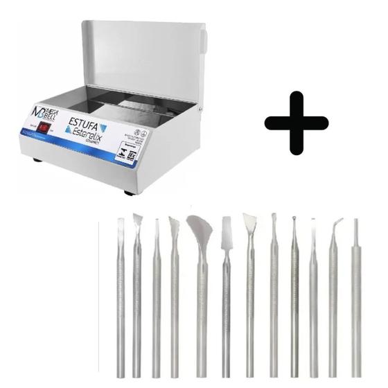 Imagem de Estufa Esterilizador Manicure Kit 12 Podologia Profissional