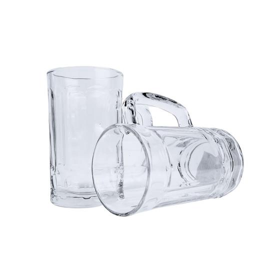 Imagem de ETHMIX Conjunto de Canecas de Chopp, Cerveja, 400ml, Vidro Resistente, 2 Peças