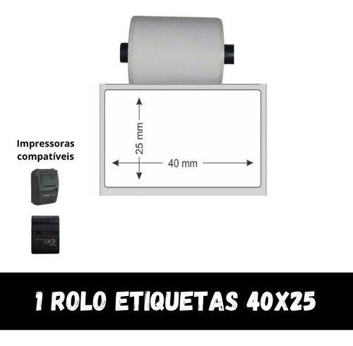 Imagem de Etiqueta Adesiva 40x25 P/ Mini Impressora Ou Pos58 - 1 Rolo