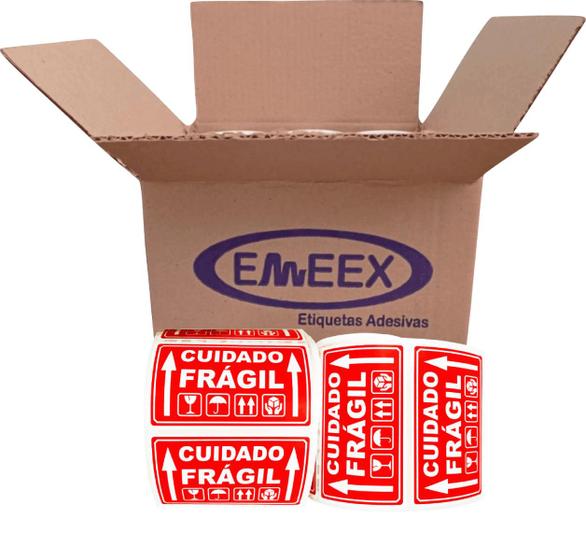 Etiqueta Adesiva Selo Cuidado Frágil, 500 Etiquetas Menor preço em Etiqueta Adesiva Selo Cuidado Frágil, 500 Etiquetas
