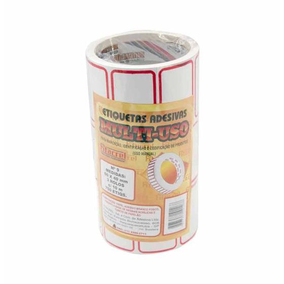 Etiqueta adesivo preco n09 rolo=10m 60x40 / 3rl / fitacrel Menor preço em Etiqueta adesivo preco n09 rolo=10m 60x40 / 3rl / fitacrel