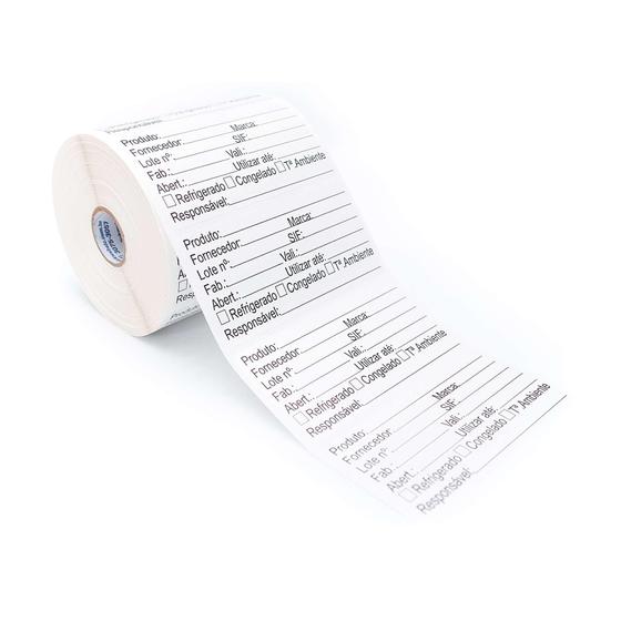 Imagem de Etiqueta Anvisa Alimentos 100X50 Mm Papel 1000 Etiquetas