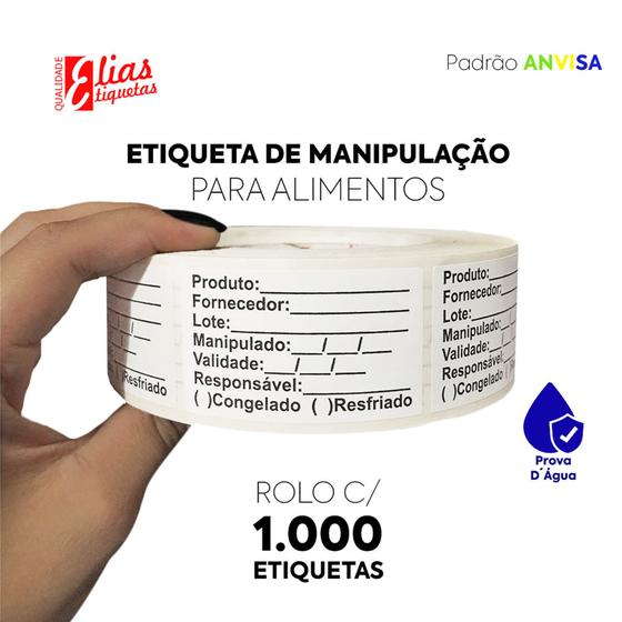 Imagem de Etiqueta Anvisa Validade De Alimento Bopp 35x60 - Milheiro