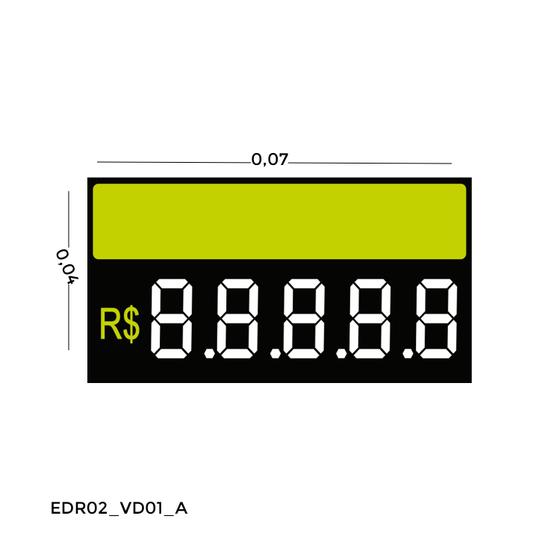 Imagem de Etiqueta Digito Reutilizável em PVC 6,2 x 3,5cm Pacote c/ 50 - Verde