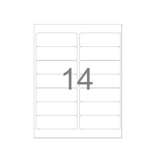 Etiqueta Ink-jet/laser 6182 33,9x101,6 Mm Pacote Com 100 Folhas Com 14 Etiquetas Por Folha - Maxprin